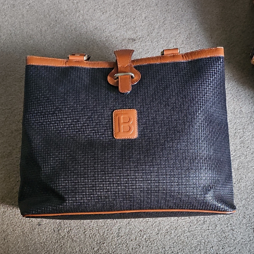 Bally Black and Tan Bag